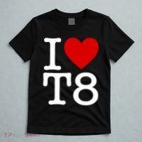 I Love T8 I Heart T8 I Love Heart T8 T-Shirt thumb 5