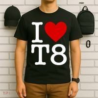 I Love T8 I Heart T8 I Love Heart T8 T-Shirt thumb 6