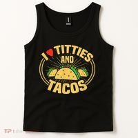 I Love Titties And Tacos Tank Top thumb 2
