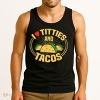 I Love Titties And Tacos Tank Top thumb 3