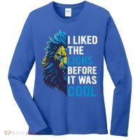 I Liked The Lions Before It Was Cool Women's Long Sleeve Shirt thumb 0