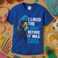 I Liked The Lions Before It Was Cool Kids T-Shirt thumb 3