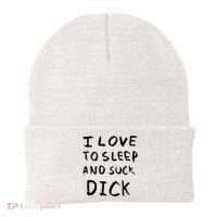 I Love To Sleep And Suck Dick Beanie thumb 0
