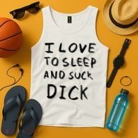 I Love To Sleep And Suck Dick Tank Top thumb 4