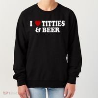 I Love Tittes And Beer Women's Sweatshirt thumb 0