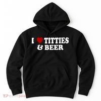 I Love Tittes And Beer Hoodie thumb 0