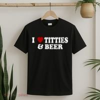 I Love Tittes And Beer T-Shirt thumb 2