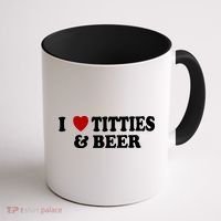 I Love Tittes And Beer Coffee Mug thumb 1