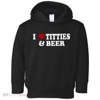 I Love Tittes And Beer Toddler Hoodie thumb 0