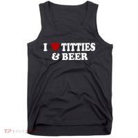 I Love Tittes And Beer Tank Top thumb 0
