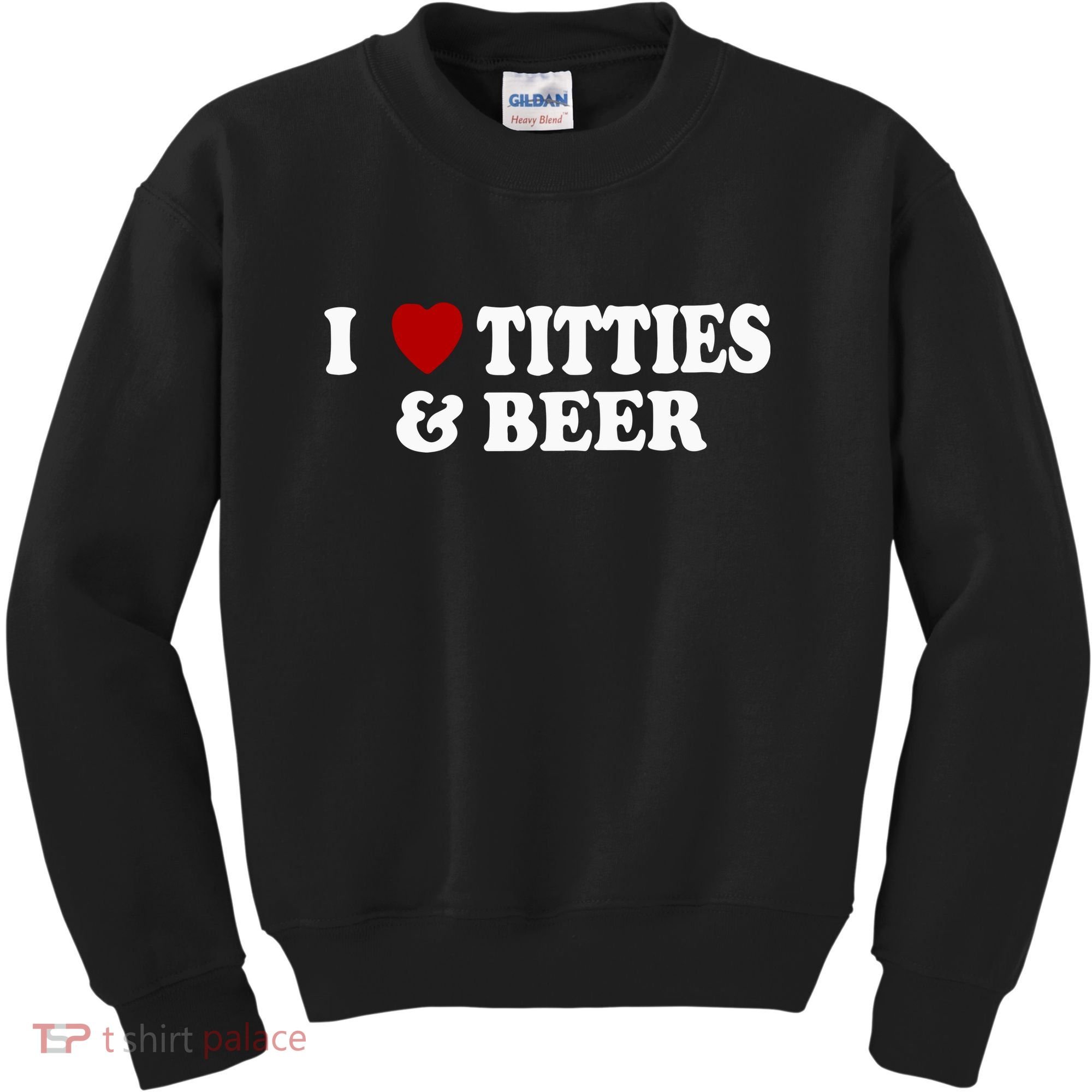 I Love Tittes And Beer Kids Sweatshirt