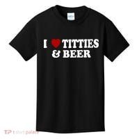 I Love Tittes And Beer Kids T-Shirt thumb 0