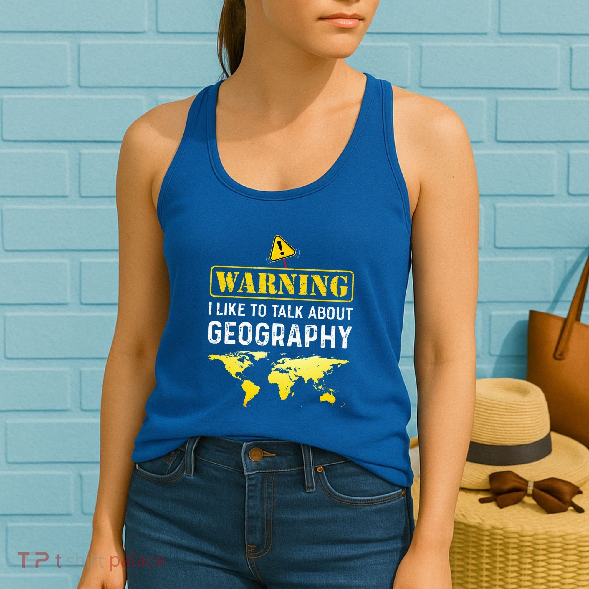 I Like To Talk About Geography Women's Tank Top