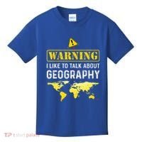 I Like To Talk About Geography Kids T-Shirt thumb 0