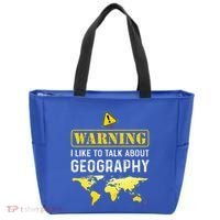 I Like To Talk About Geography Tote Bag thumb 0