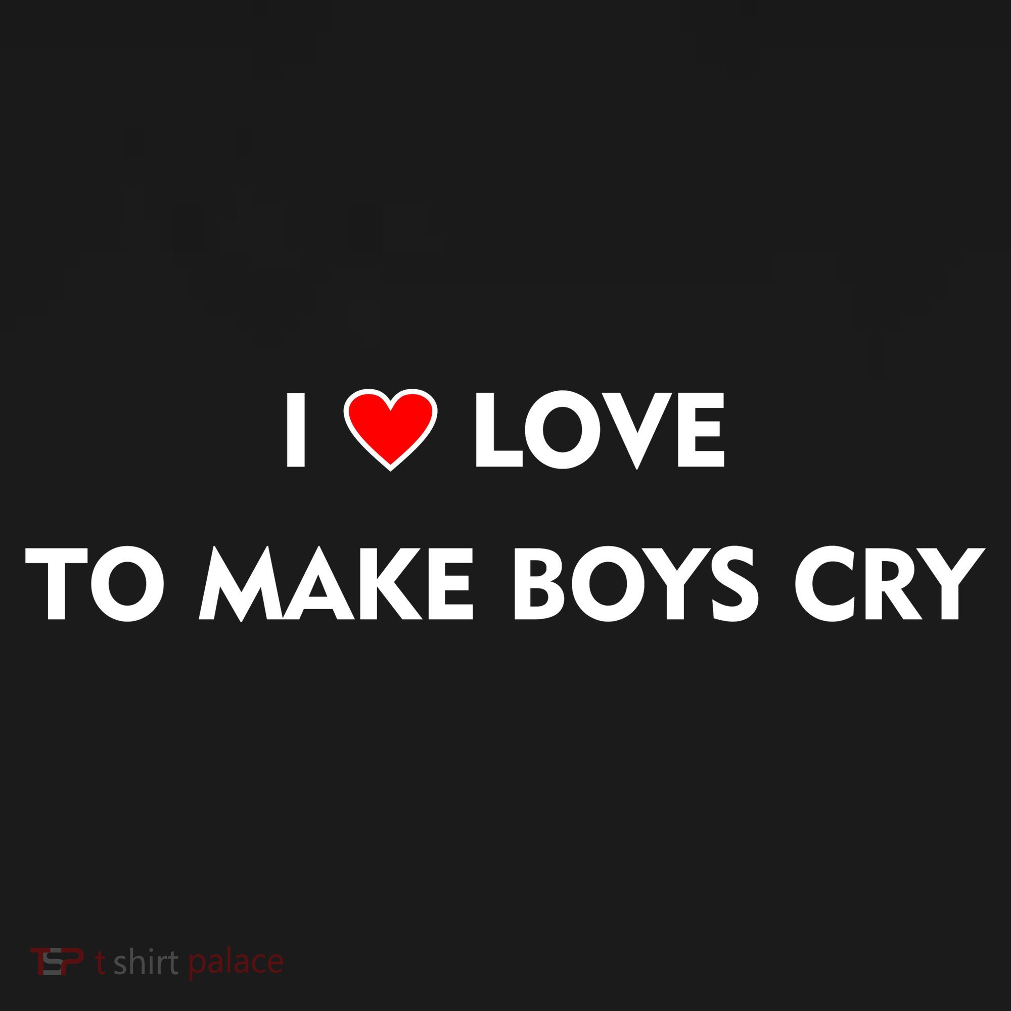 I Love To Make Boys Cry Funny Heart Women's Hoodie