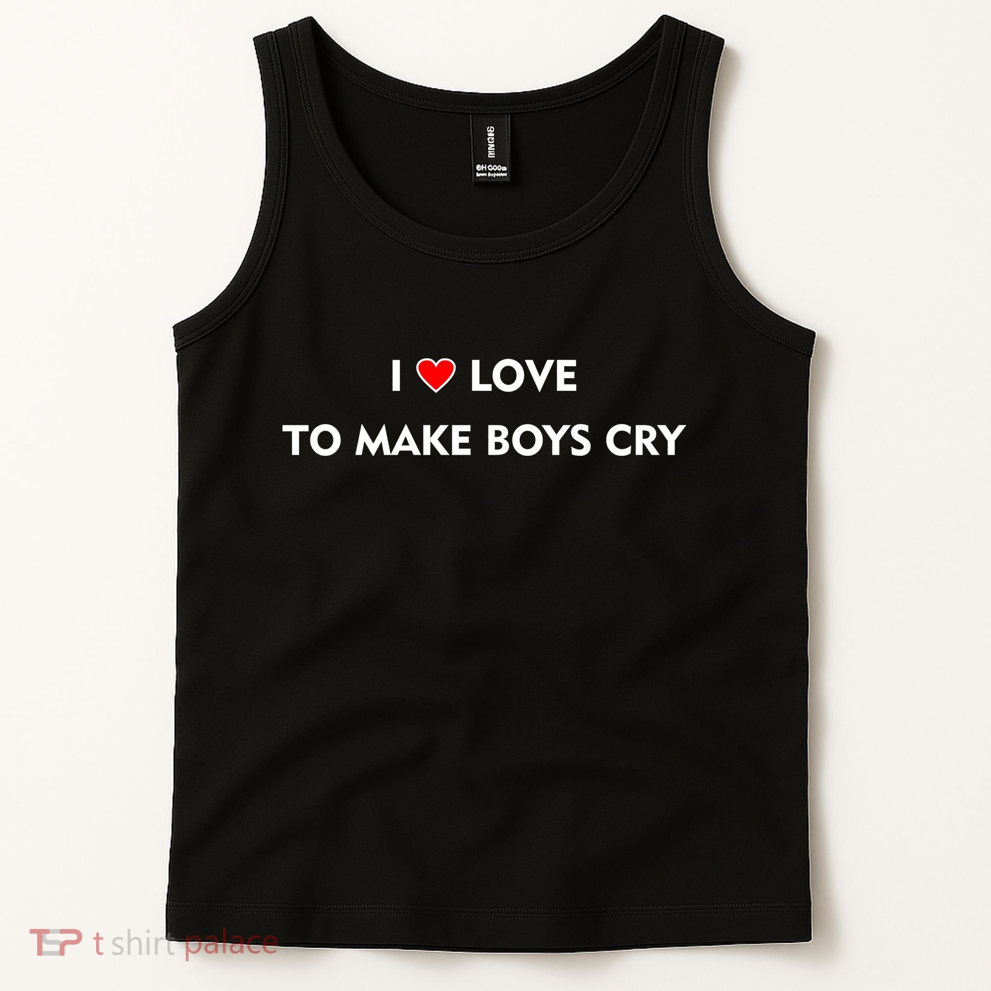 I Love To Make Boys Cry Funny Heart Tank Top
