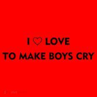 I Love To Make Boys Cry Funny Heart Santa Hat thumb 1