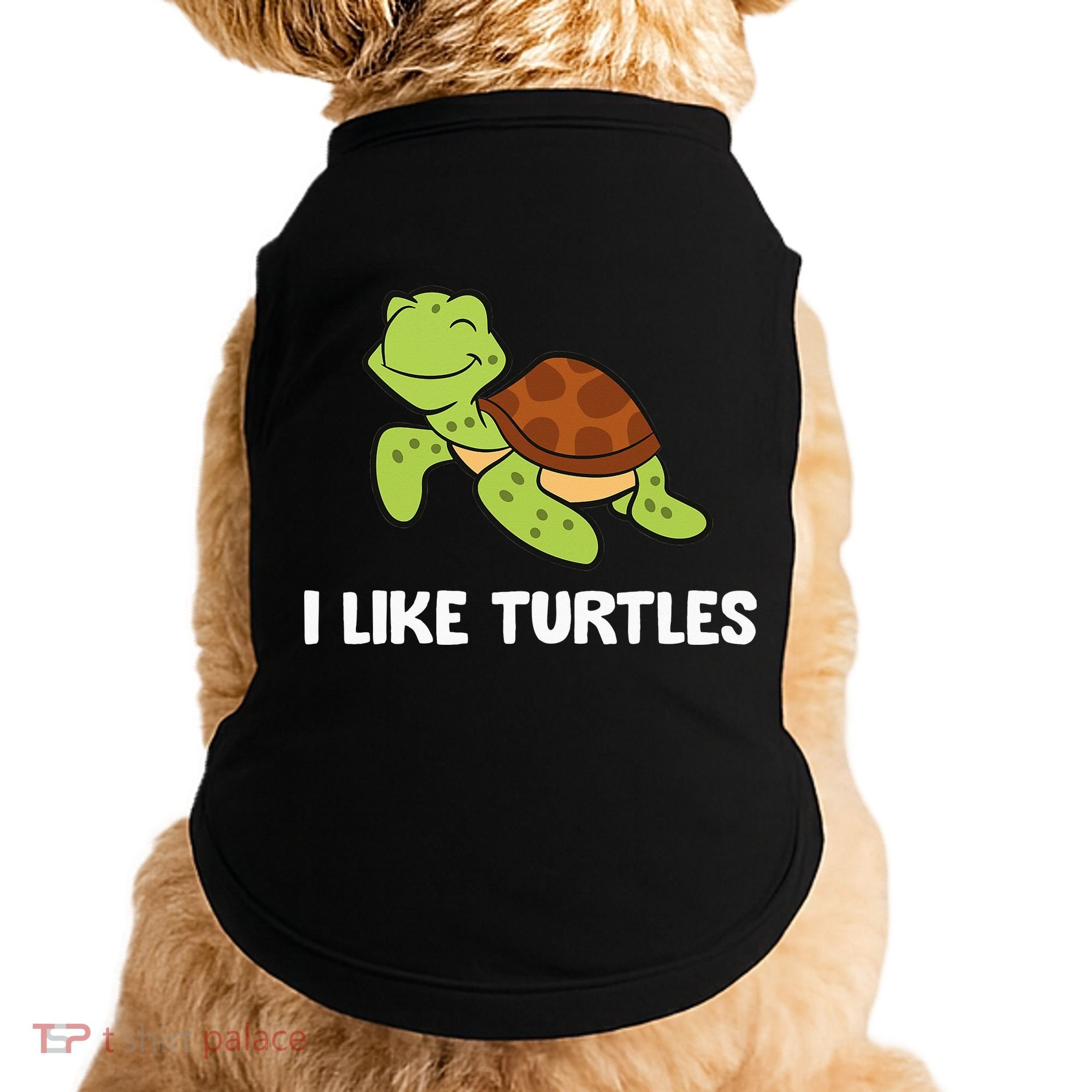 I Like Turtles Reptile Funny Sea Turtle Doggie Tank