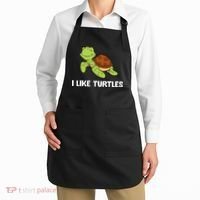 I Like Turtles Reptile Funny Sea Turtle Apron thumb 2