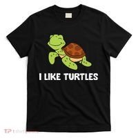 I Like Turtles Reptile Funny Sea Turtle T-Shirt thumb 0