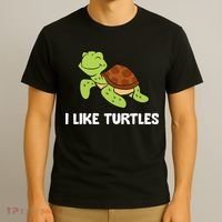 I Like Turtles Reptile Funny Sea Turtle T-Shirt thumb 3