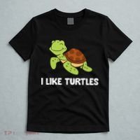 I Like Turtles Reptile Funny Sea Turtle T-Shirt thumb 5