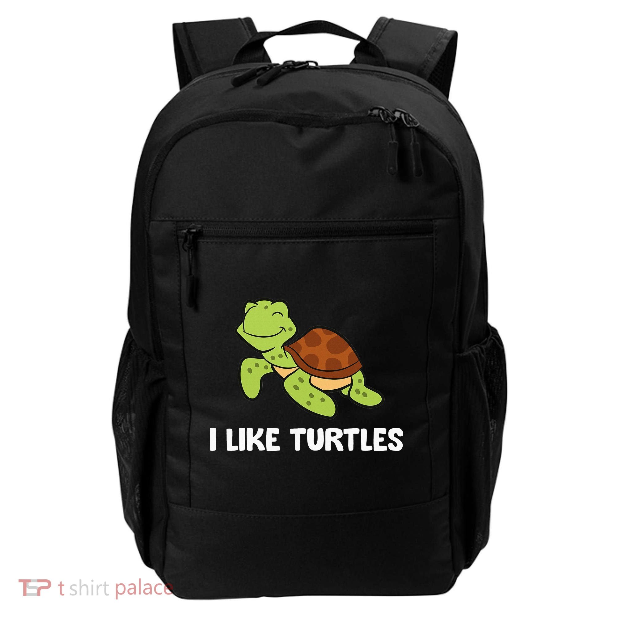 I Like Turtles Reptile Funny Sea Turtle Backpack