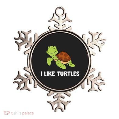 I Like Turtles Reptile Funny Sea Turtle Ornament