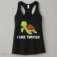 I Like Turtles Reptile Funny Sea Turtle Women's Tank Top thumb 3