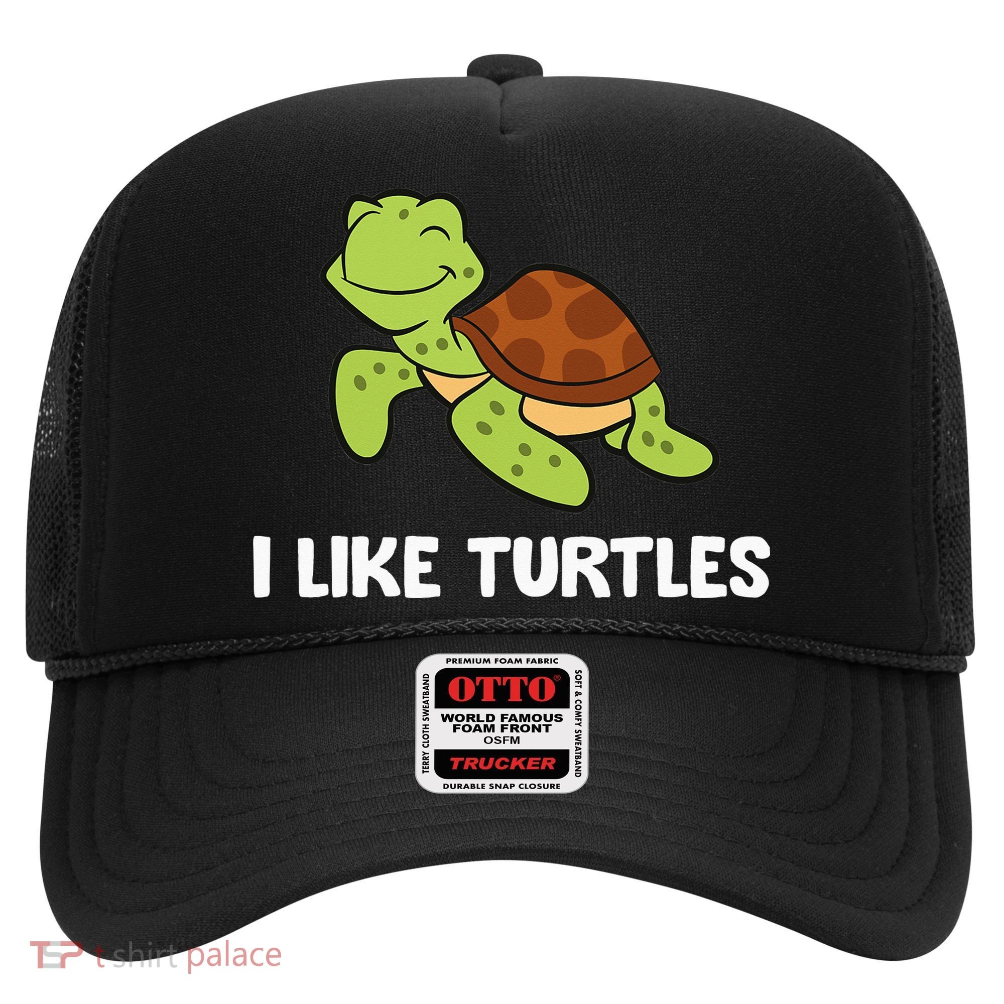 I Like Turtles Reptile Funny Sea Turtle Hat