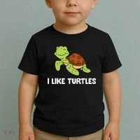 I Like Turtles Reptile Funny Sea Turtle Toddler T-Shirt thumb 2