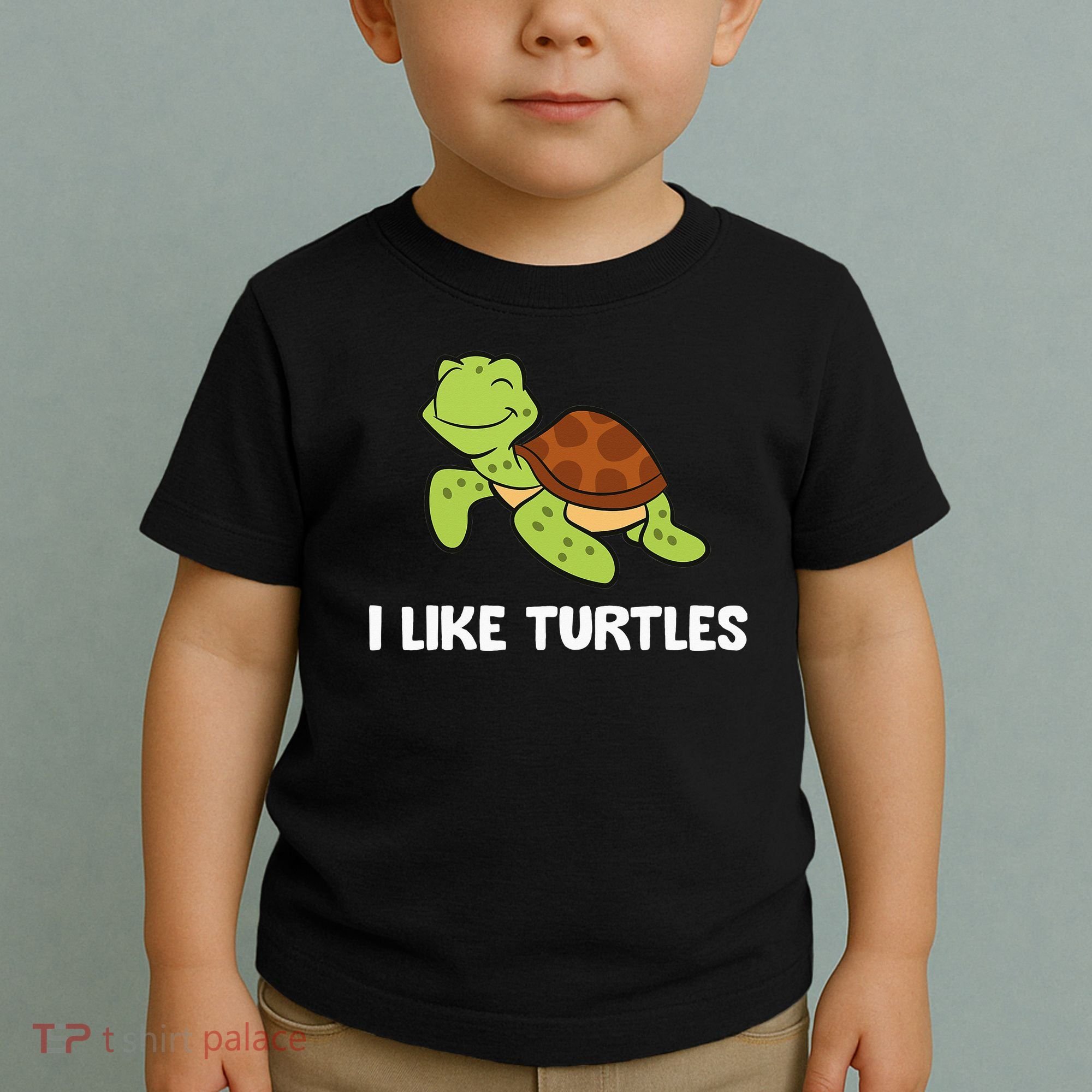 I Like Turtles Reptile Funny Sea Turtle Toddler T-Shirt