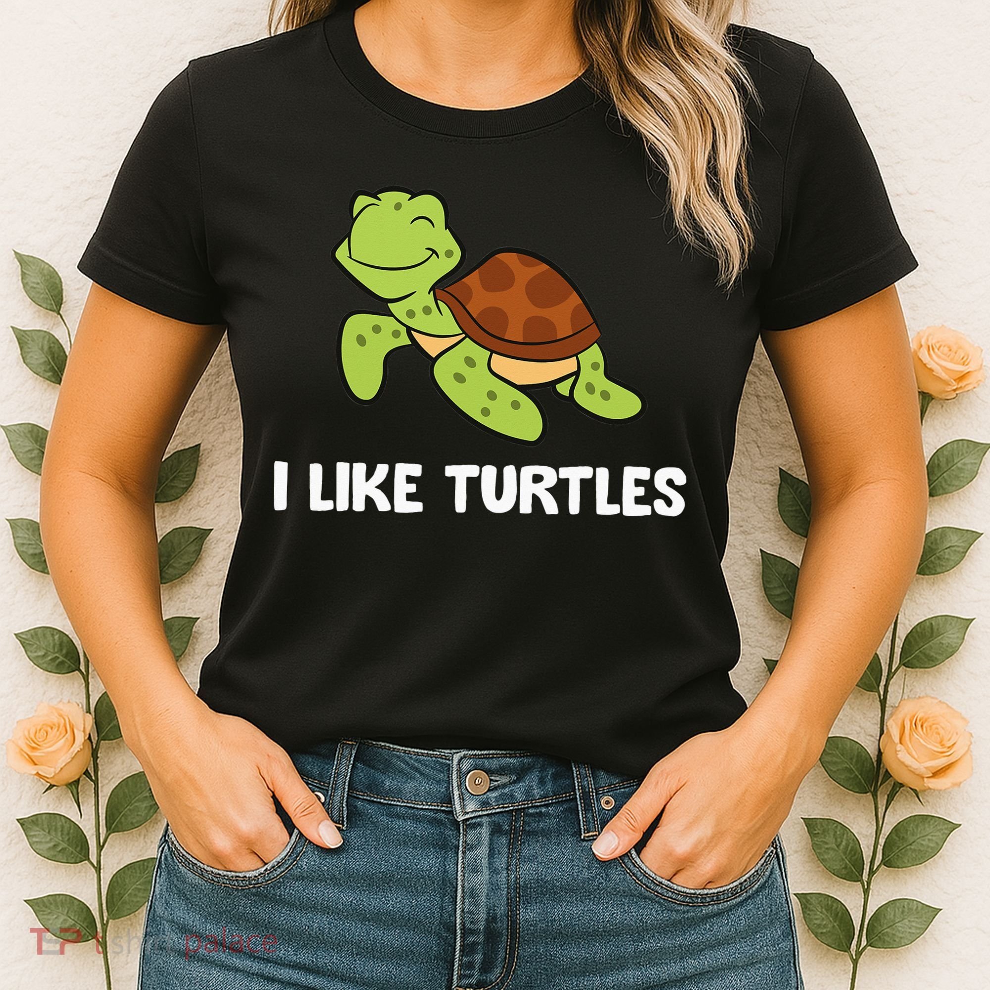 I Like Turtles Reptile Funny Sea Turtle Women's T-Shirt