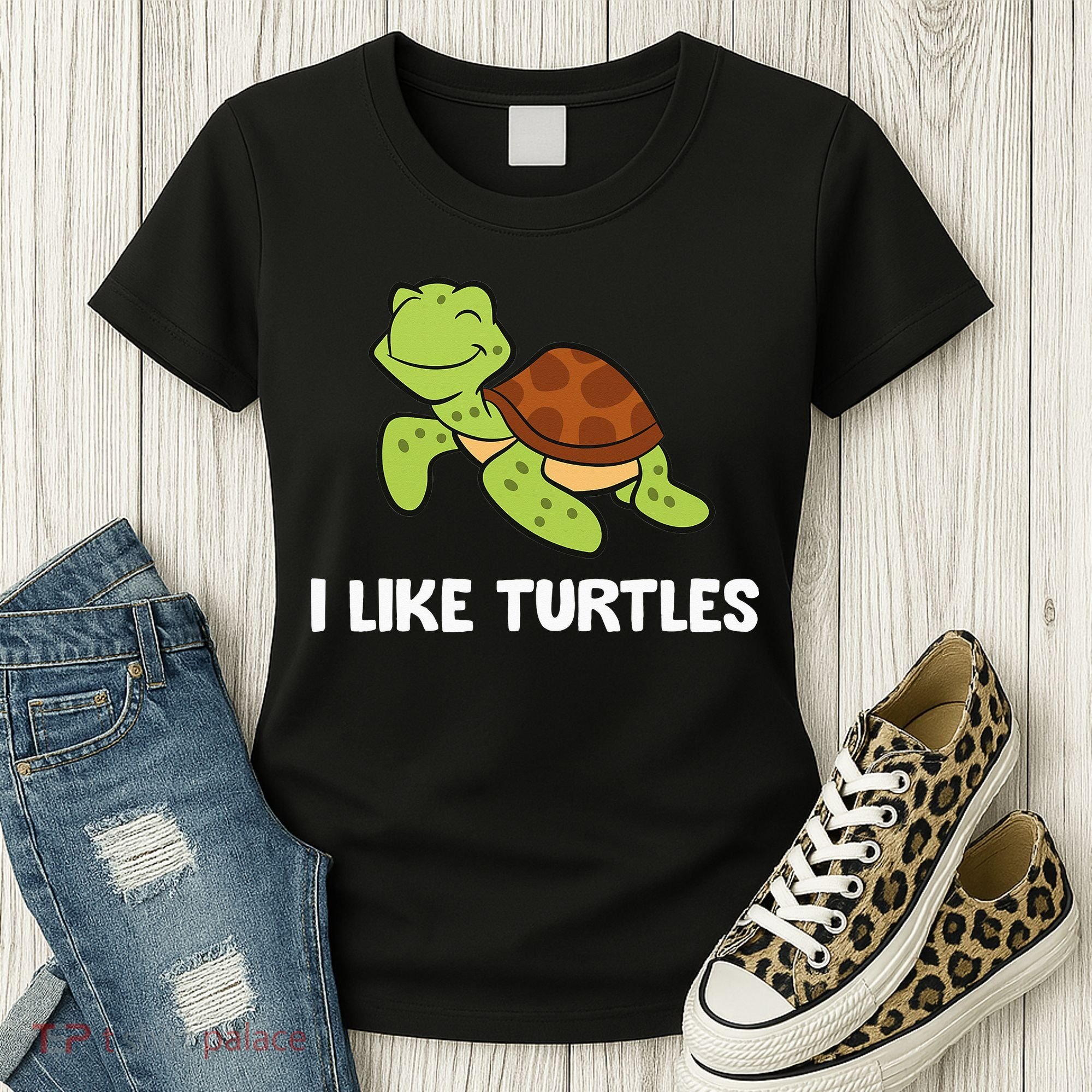 I Like Turtles Reptile Funny Sea Turtle Women's T-Shirt