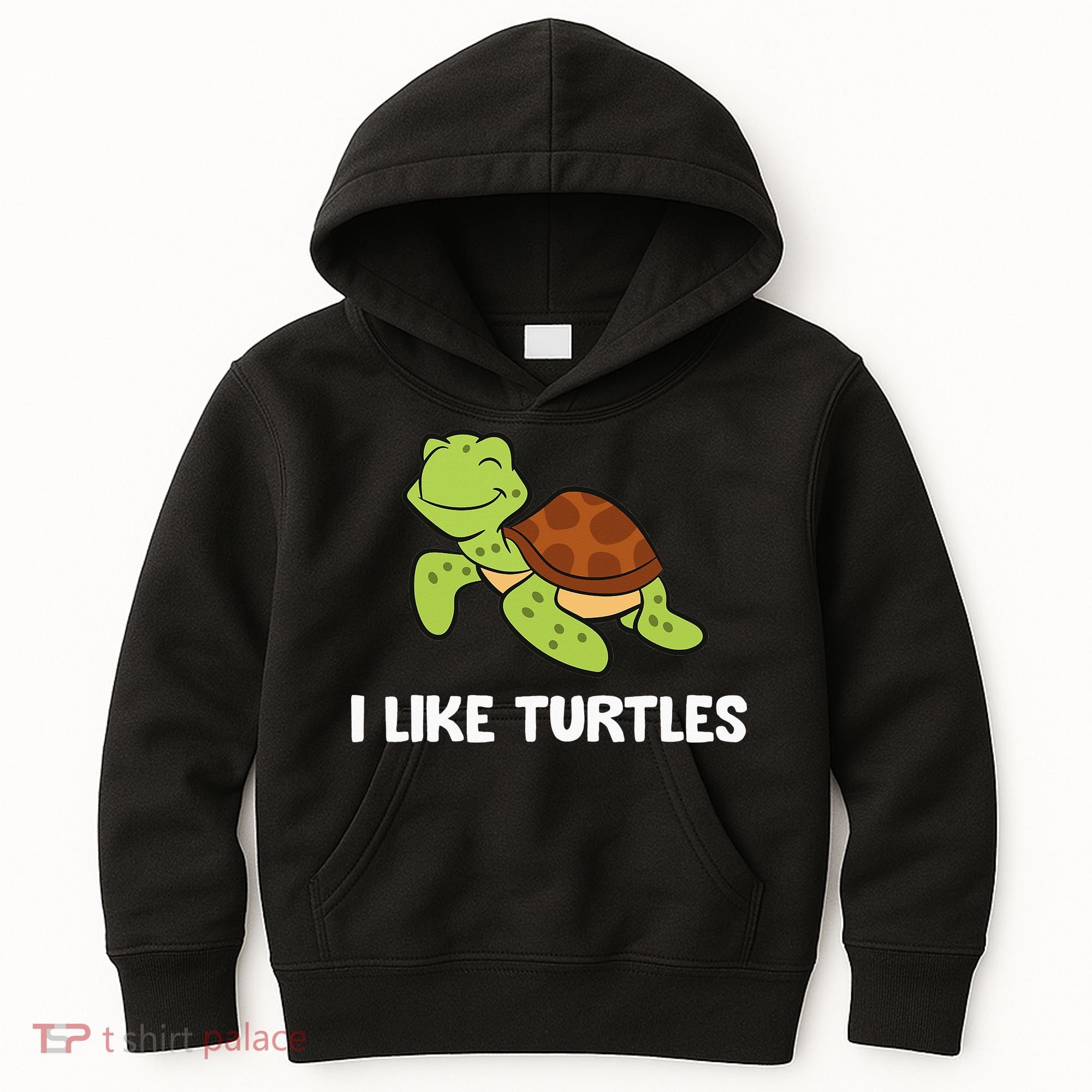 I Like Turtles Reptile Funny Sea Turtle Kids Hoodie