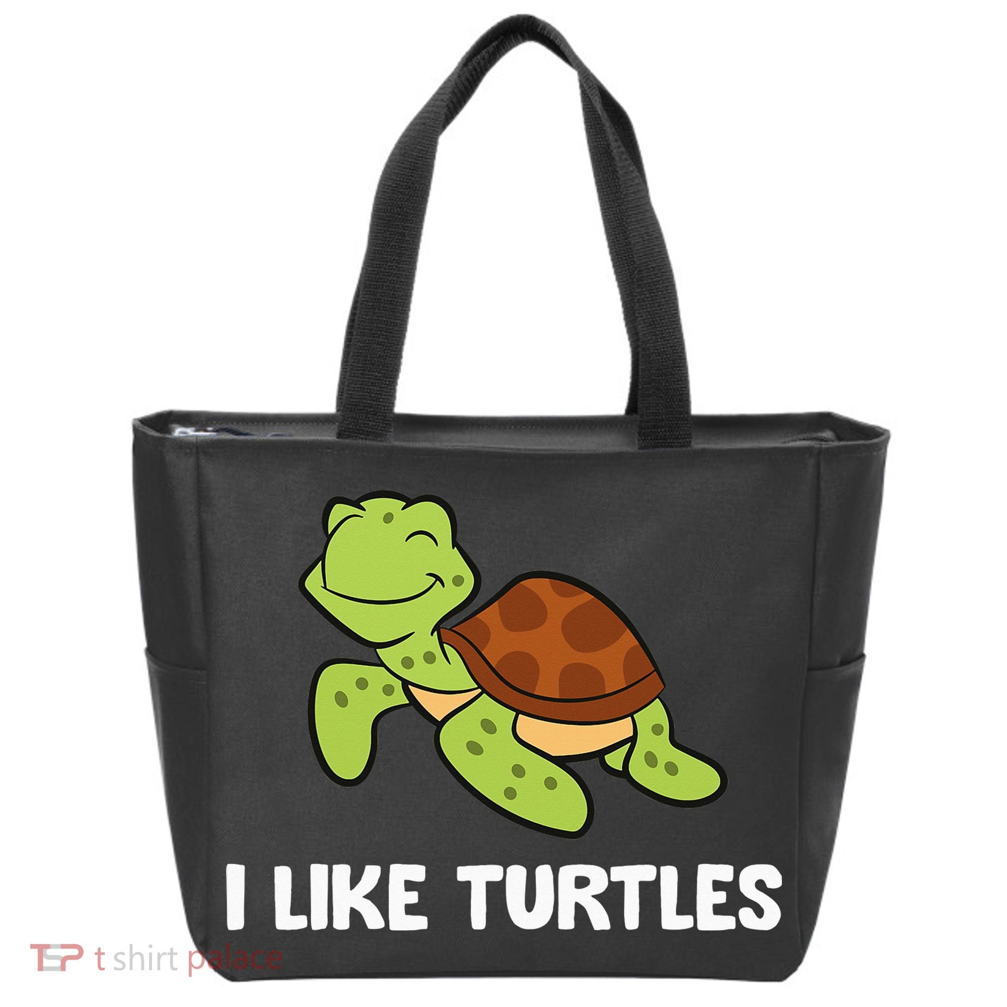 I Like Turtles Reptile Funny Sea Turtle Tote Bag