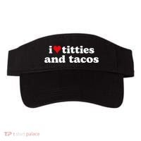 I Love Titties And Tacos Funny Visor thumb 0