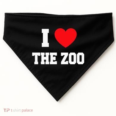 I Love The Zoo USA-Made Doggie Bandana