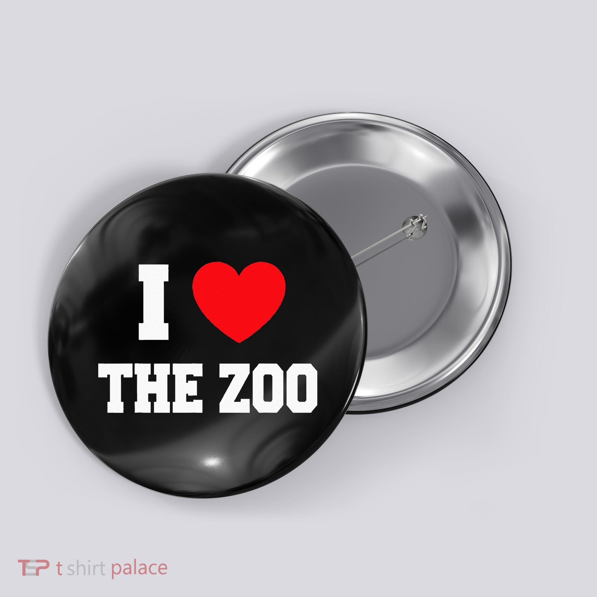 I Love The Zoo Button