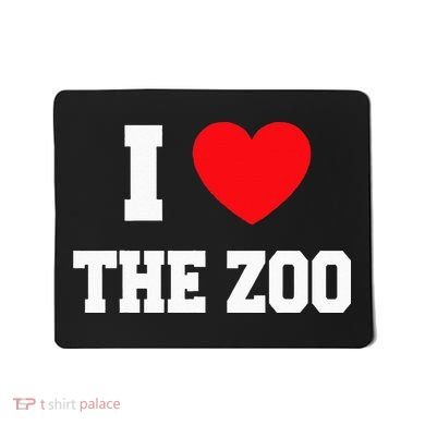 I Love The Zoo Mousepad