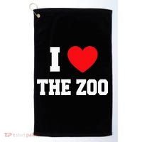 I Love The Zoo Golf Towel thumb 0
