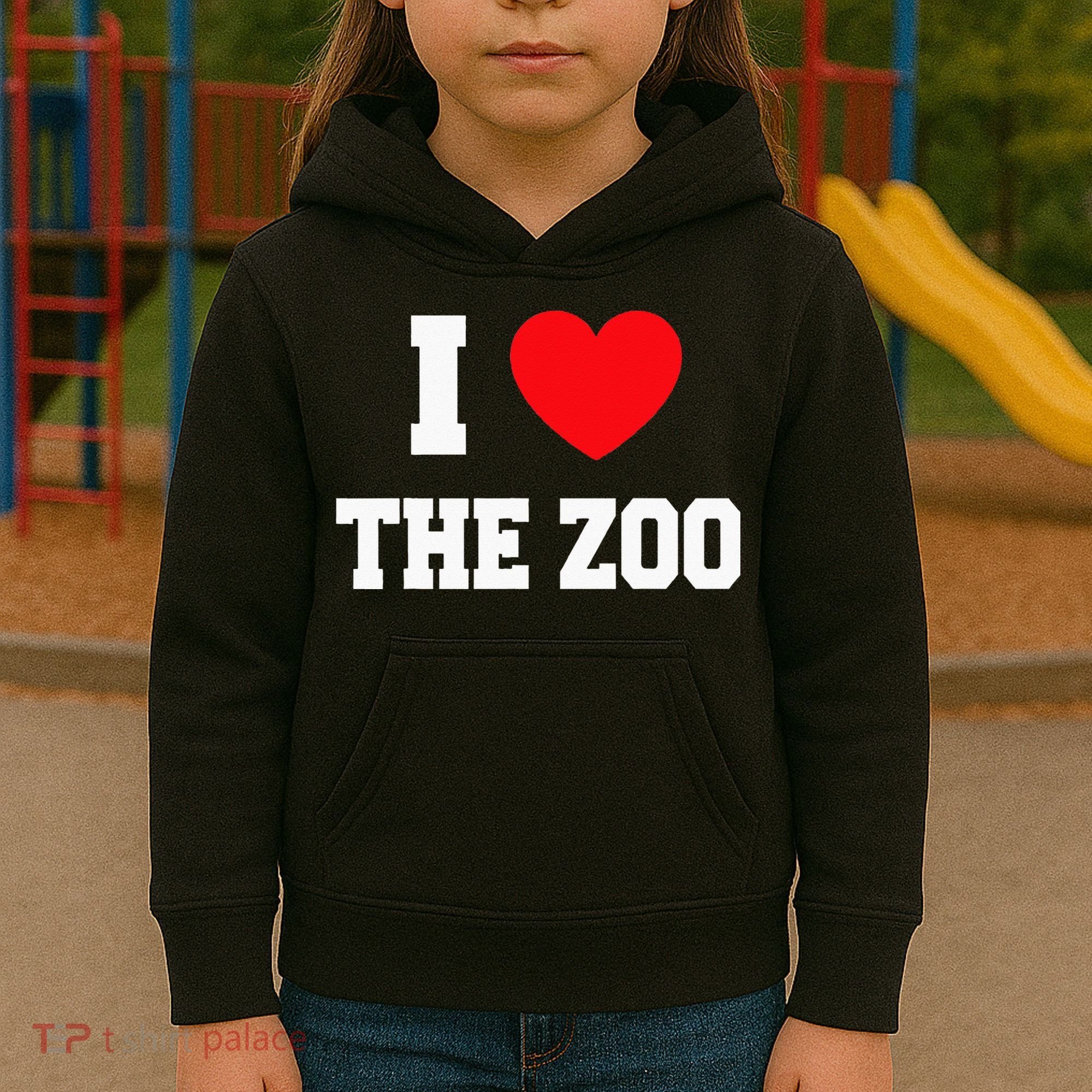 I Love The Zoo Kids Hoodie