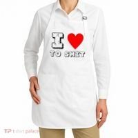 I Love To Shit Apron thumb 2