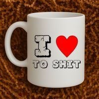 I Love To Shit Coffee Mug thumb 2