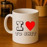 I Love To Shit Coffee Mug thumb 4