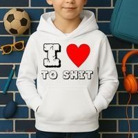 I Love To Shit Kids Hoodie thumb 2