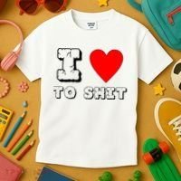 I Love To Shit Kids T-Shirt thumb 3