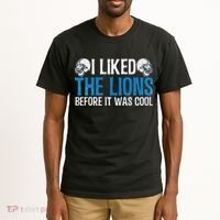 I Liked The Lions Before It Was Cool Tall T-Shirt thumb 2