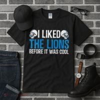I Liked The Lions Before It Was Cool Tall T-Shirt thumb 3